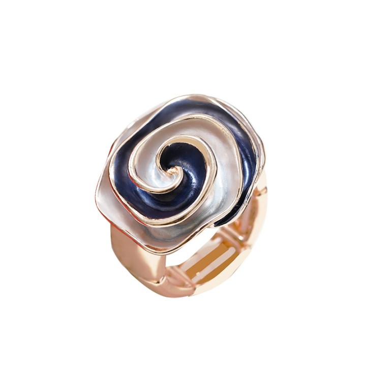 Anello Elastico Spirale Smaltata N3 Blu