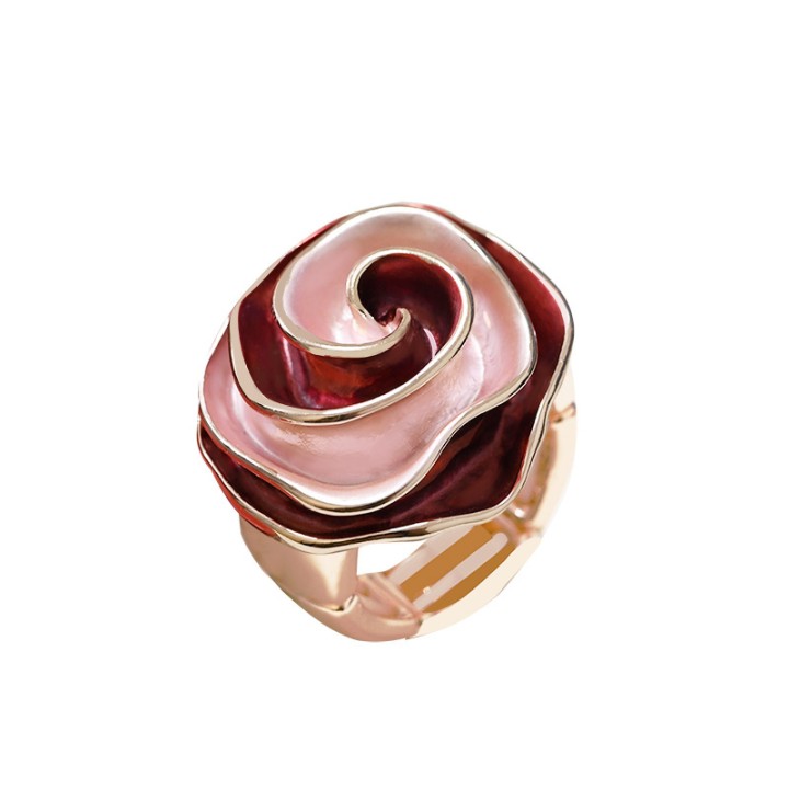 Anello Elastico Spirale Smaltata N5 Caffè
