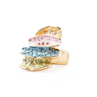 Anello Elastico Multistrato Smaltato Multicolore