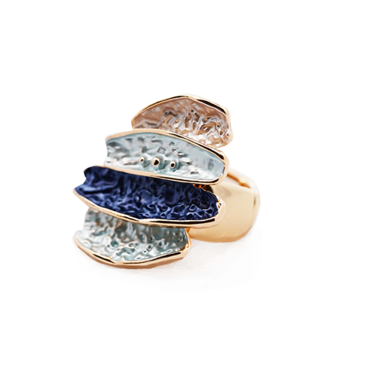 Anello Elastico Multistrato Smaltato Blu