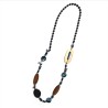 Collana Bijoux Lunga Tanzania Pietre Cristalli Blu
