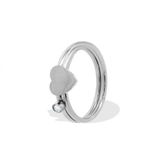 2 Anelli con Cuore E Strass