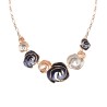 Girocollo Diadema Bijoux Spirale Smaltato Blu