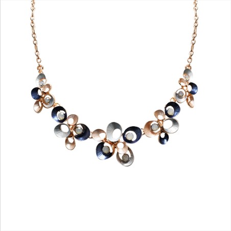 Girocollo Diadema Bijoux Ovale Cavo Smaltato Blu