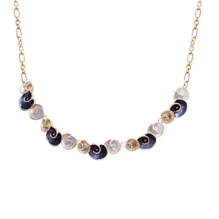 Girocollo Diadema Bijoux Spiralina Smaltato Blu