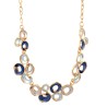 Girocollo Diadema Bijoux Chips Smaltato Blu