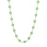 Girocollo Margherite Smalto Verdi Acciaio 316L Oro
