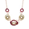 Girocollo Diadema Bijoux Ostriche Smaltato Fucsia