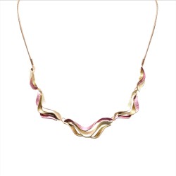 Girocollo Diadema Bijoux Mirage Smaltato Fucsia