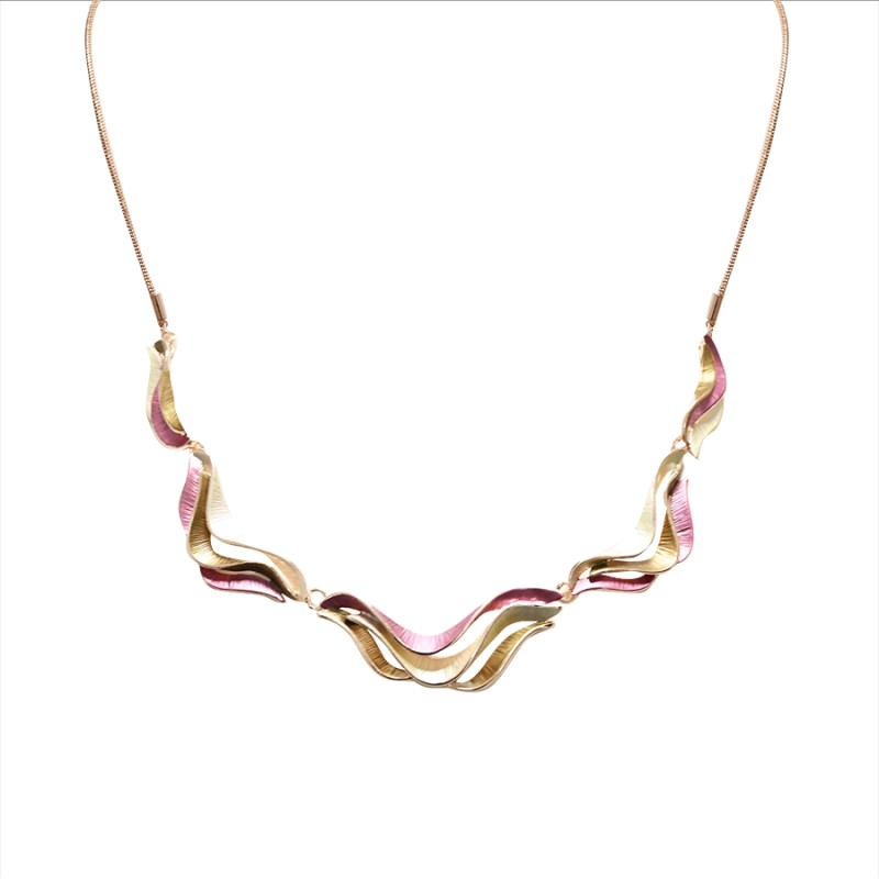 Girocollo Diadema Bijoux Mirage Smaltato Fucsia