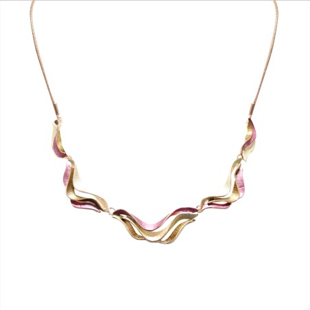 Girocollo Diadema Bijoux Mirage Smaltato Fucsia