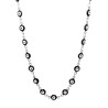 Girocollo Occhio Greco Nero Smalto Acciaio 316L
