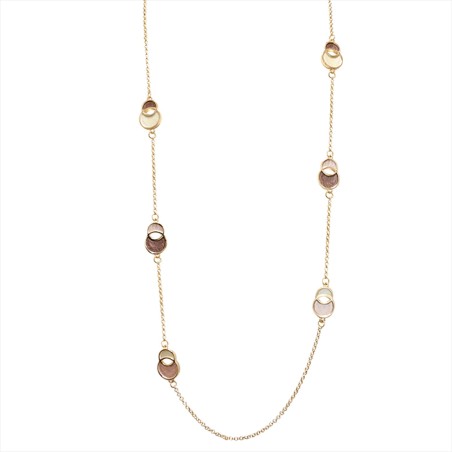 Collana Bijoux Lunga Full Infinity Smaltata Marrone