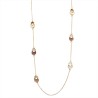 Collana Bijoux Lunga Full Infinity Smaltata Marrone