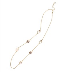Collana Bijoux Lunga Full Infinity Smaltata Marrone