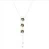 Collana Bijoux Y Lunga Fiori Zen Smaltata Verde