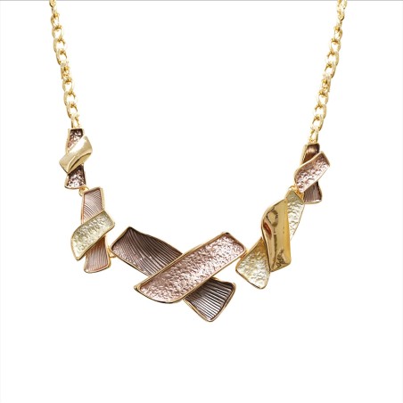 Girocollo Diadema Bijoux Geoma Smaltato Marrone