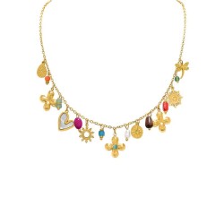 Girocollo Multi-charms Love...