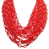 Collana Resina Catena Oro-Nero Multifilo