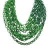 Collana Resina Catena Oro-Nero Multifilo