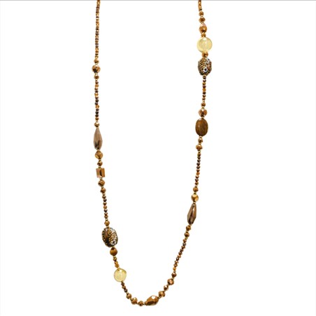 Collana Perline Lunga Harare Caramel