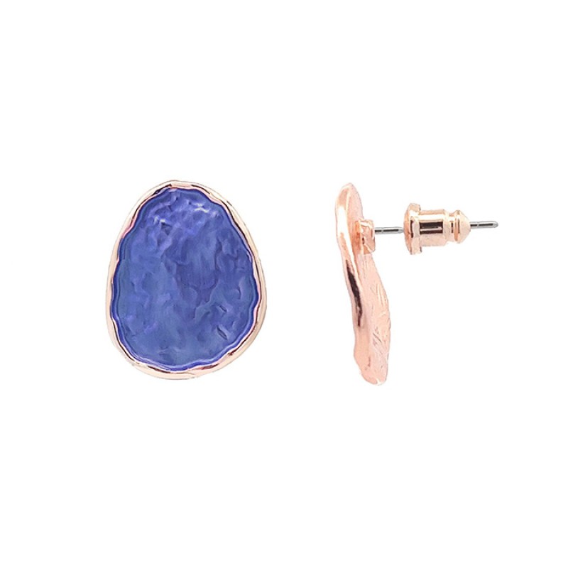 Bottone Bijoux Touch Smaltato Blu