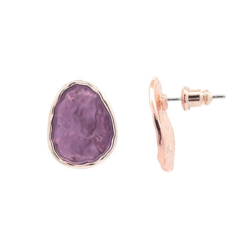 Bottone Bijoux Touch Smaltato Viola