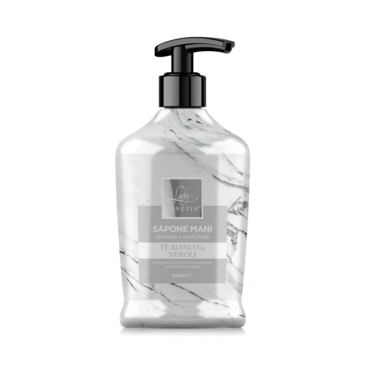Sapone Mani TE BIANCO e NEROLI [500ml] MARMI Collection Lady Venezia