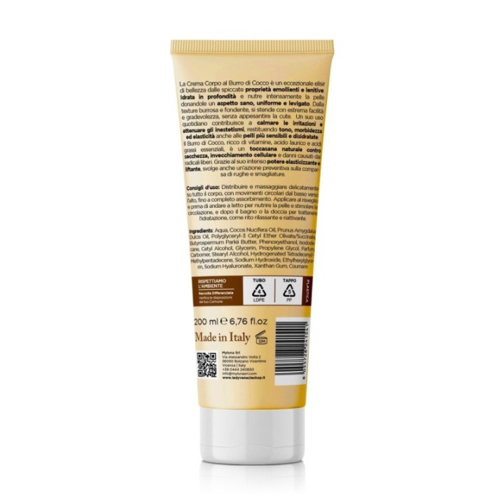 Crema Corpo Idratante & Profumata BURRO DI COCCO [Lady Venezia]