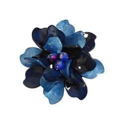 Spilla Bijoux Uva in Fiore Blu
