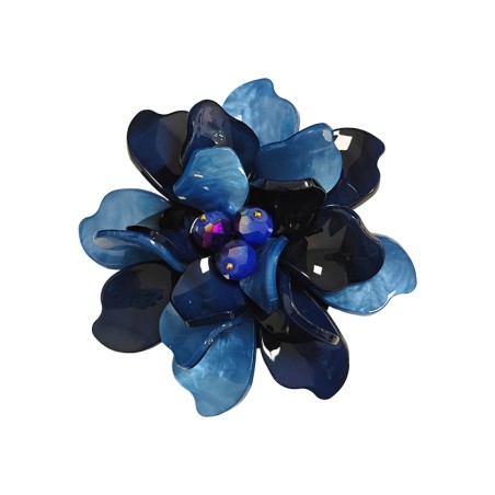 Spilla Bijoux Uva in Fiore Blu