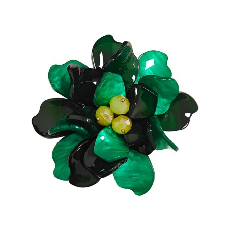 Spilla Bijoux Uva in Fiore Verde