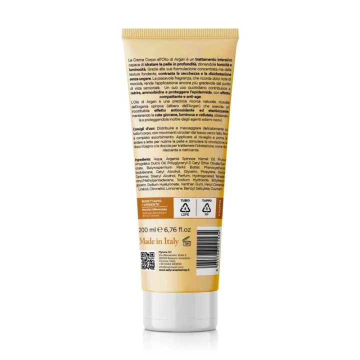 Crema Corpo Idratante & Profumata OLIO DI ARGAN [Lady Venezia]