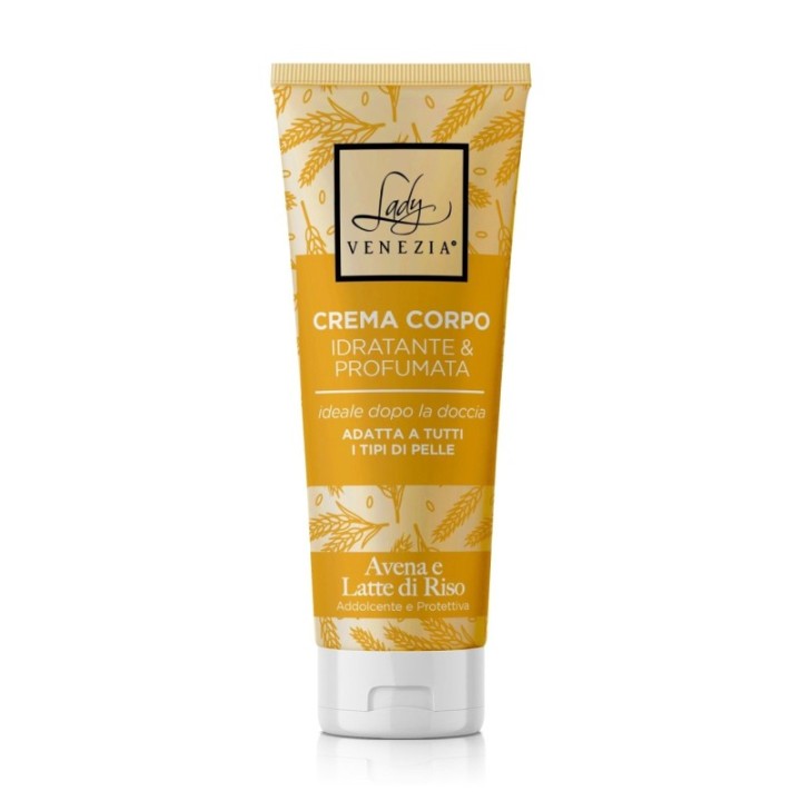 Crema Corpo Idratante & Profumata AVENA & LATTE DI RISO [Lady Venezia]