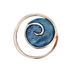 Spilla Bijoux Runa Spirale Blu