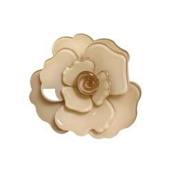 Spilla Resina Fiore Beige