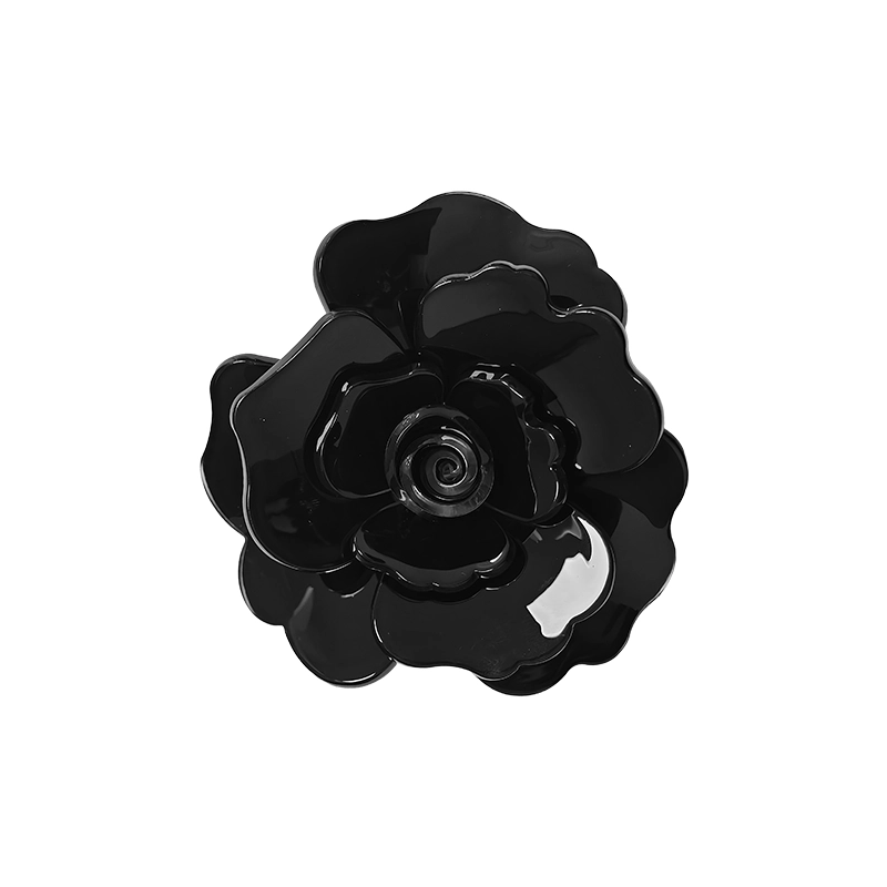 Spilla Resina Fiore Nero