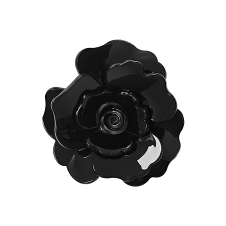 Spilla Resina Fiore Nero