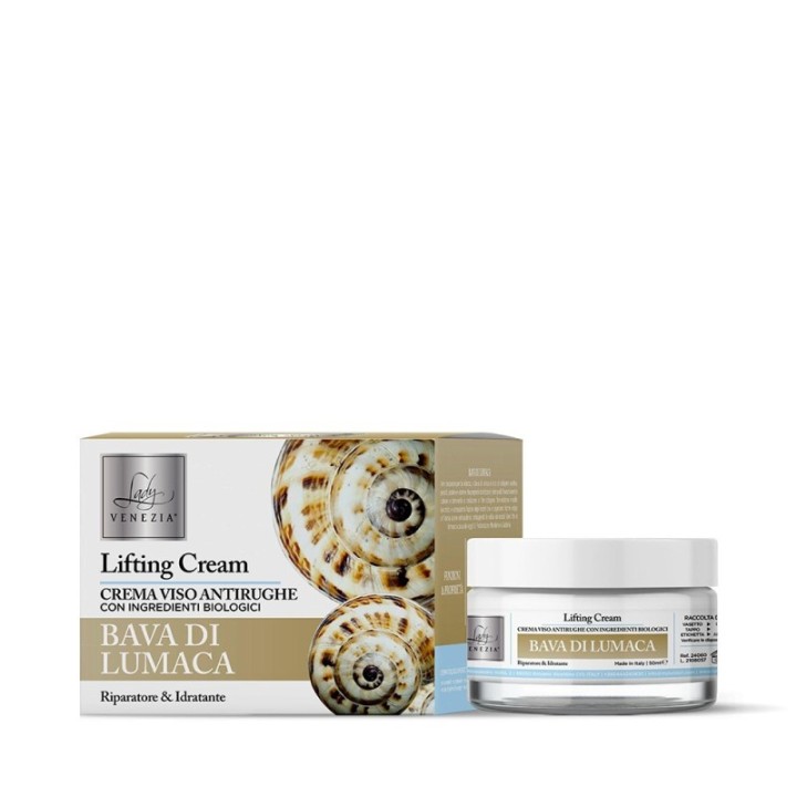 Crema Viso Antirughe Protettiva alla Bava di Lumaca [Lady Venezia]