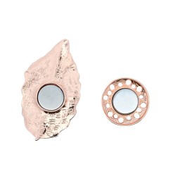 Spilla Bijoux Foglia Piuma Tricolore