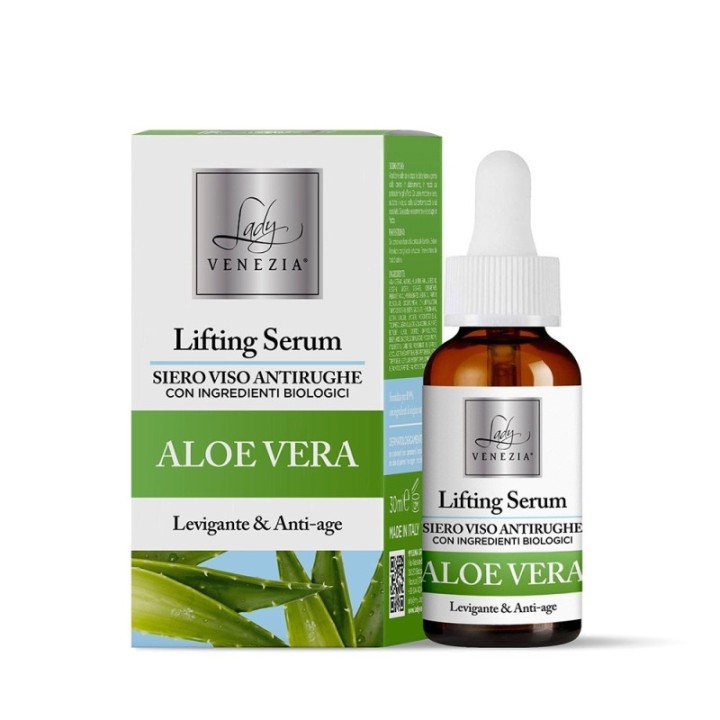 Siero Viso Antirughe ALOE VERA & Complesso Multi-peptide [Lady Venezia]