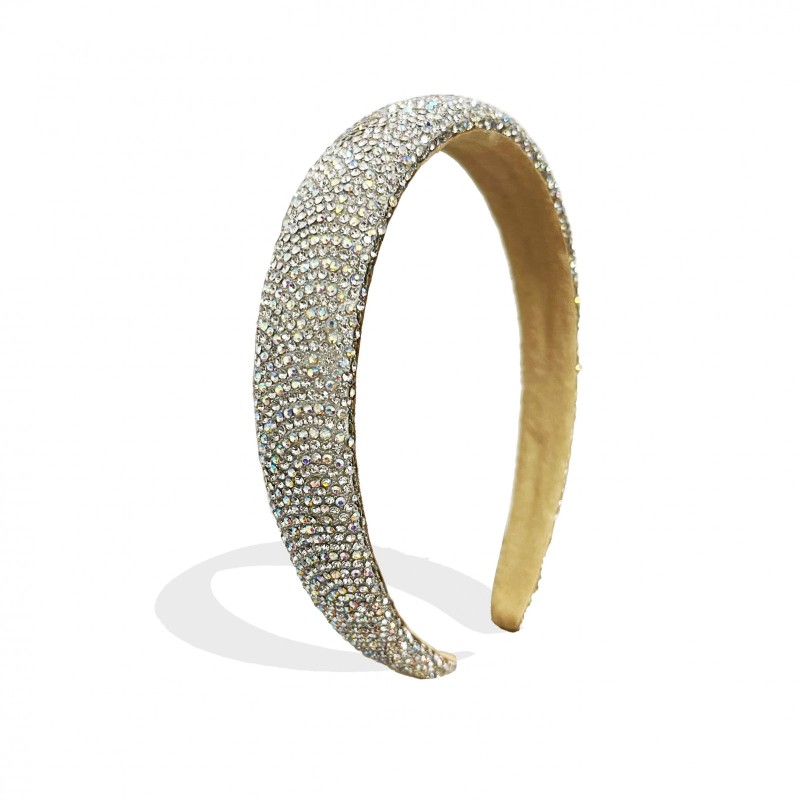 Cerchietto Bianco Full Strass