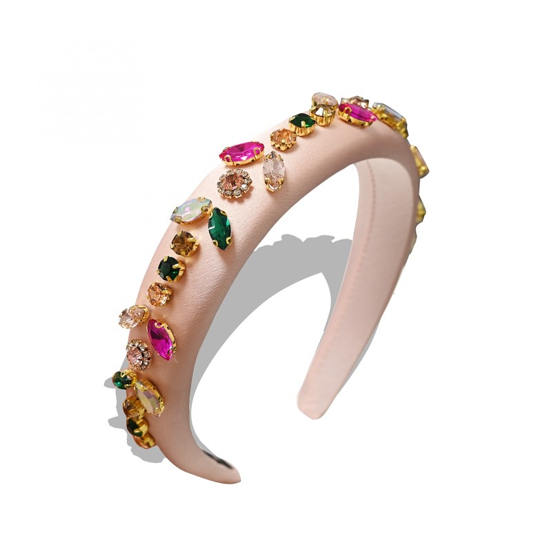 Cerchietto Rosa Fantasia di Cristalli