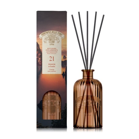 ARANCIA e CUOIO Diffusore Ambiente 1 LT Vetro Artigianale