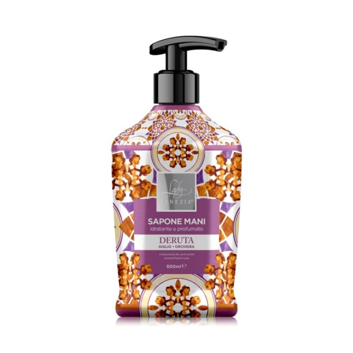 DERUTA - Giglio & Orchidea | Sapone Liquido 'Le Ceramiche' [Lady Venezia]