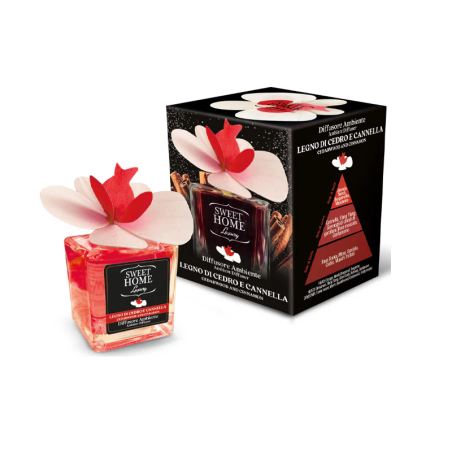Diffusore con Fiore LEGNO DI CEDRO e CANNELLA by Sweet Home Luxury