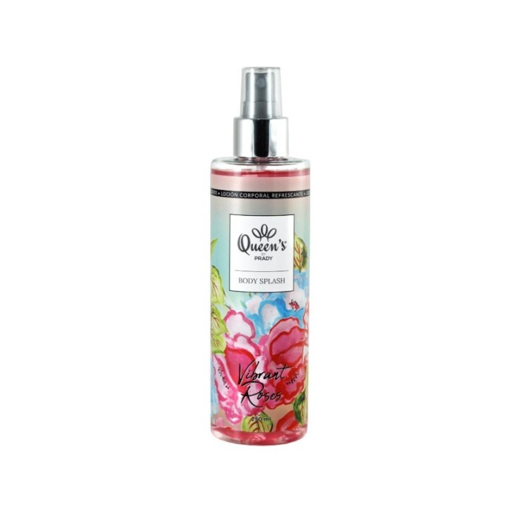QUEEN'S Body Splash Unisex [250ml] VIBRANT ROSES