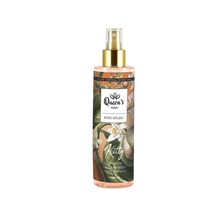 QUEEN'S Body Splash Unisex [250ml] KITTY CARAMEL ORANGE