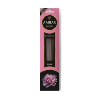 Incensi alla Rosa [AMBAR] Bastoncini Profumati Naturali 100%