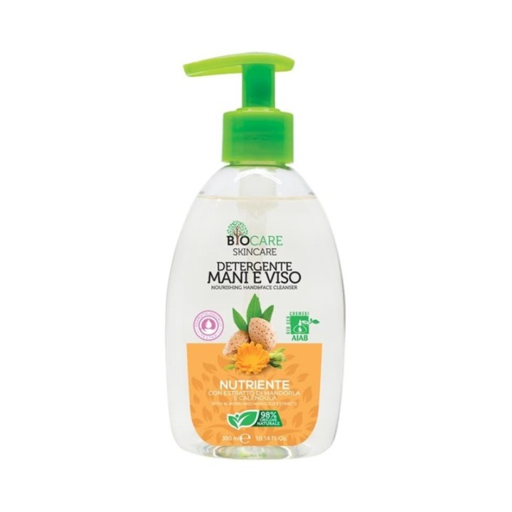 Detergente Mani-Viso Nutriente [300ml] Olio Mandorla & Calendula